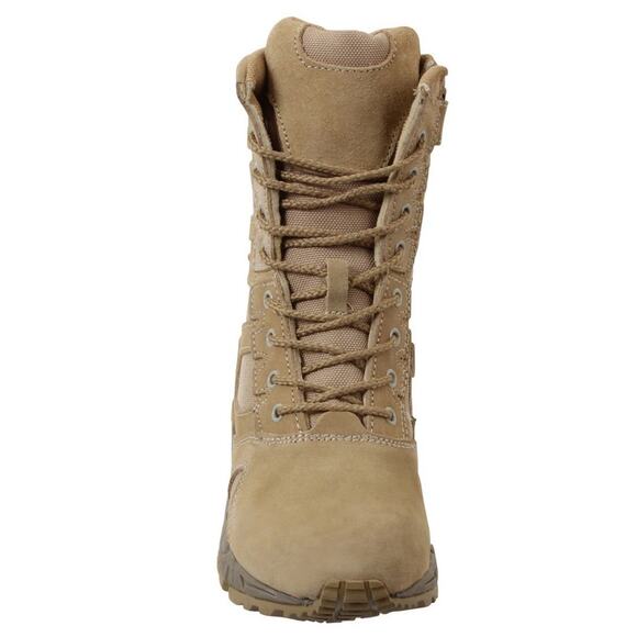 8" Desert Tan "Forced Entry" Deployment Boot - Side Zipper Work Boot 9R - Picture 4 of 6
